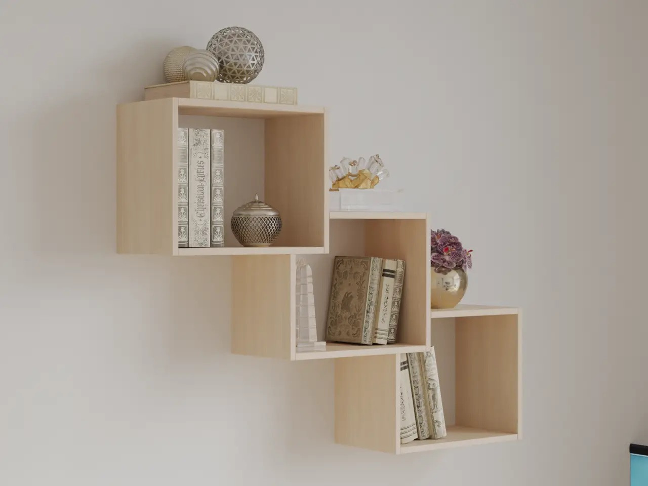 Настінна поличка П-1 Біла, фото 1