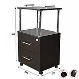 Візок косметологічний з шухлядами ВКШ-02, фото 7