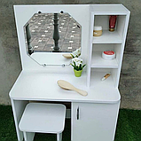 Дитячий туалетний столик Мілаша з квадратним дзеркалом DS-2, фото 2