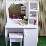 Дитячий туалетний столик Мілаша з квадратним дзеркалом DS-2, фото 3