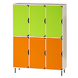 Шафа для одягу 6-секційна на металевих регульованих опорах CNC Mebli Corporation, фото 3