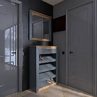 Передпокій Нордик Комплект 3, Дуб Крафт Золотий, Графіт