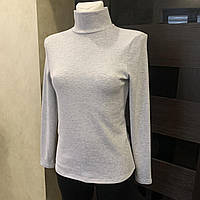 Жіночий гольф рібана сірий з мікро начосом Five Stars 10876 42-44-46