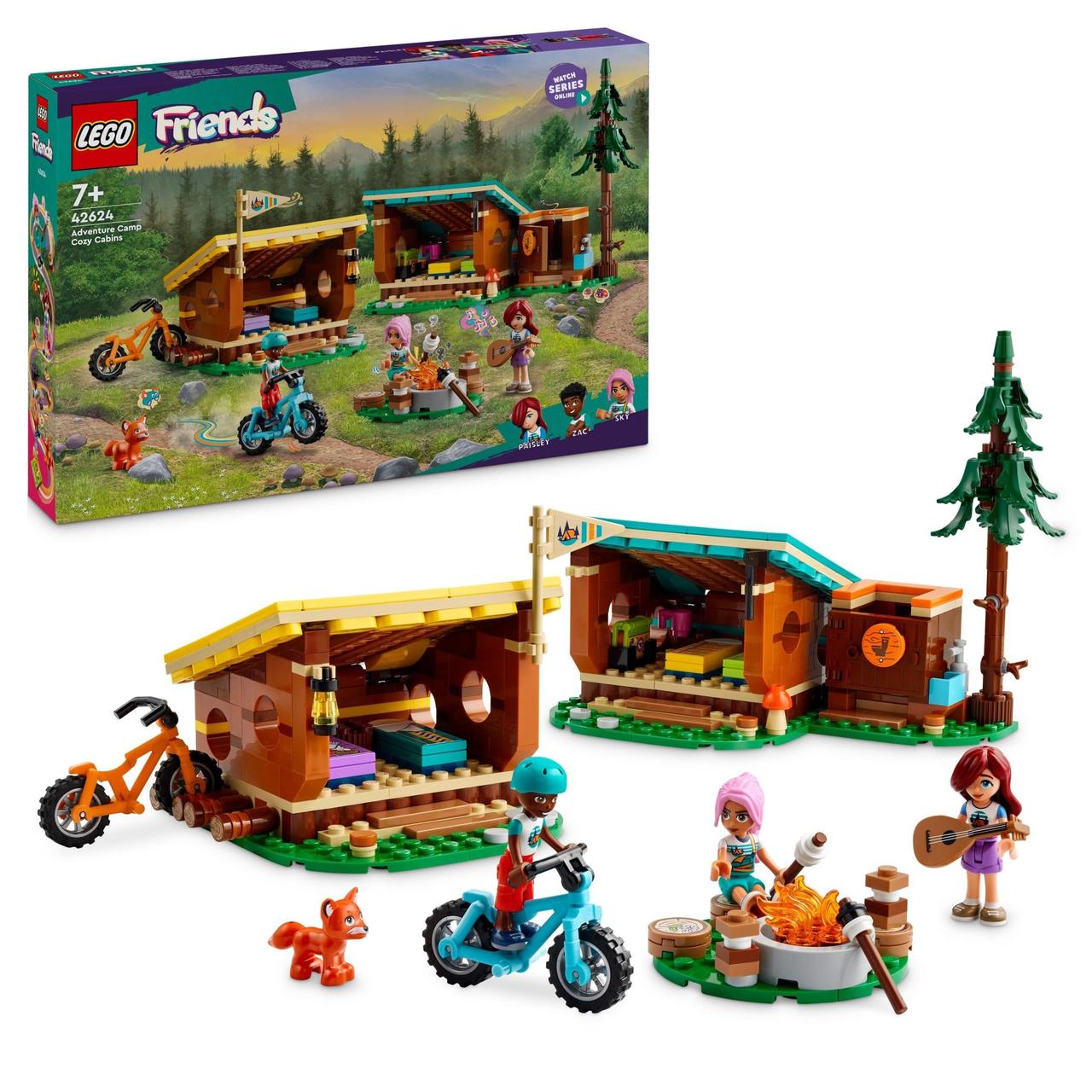 Конструктор Уютные избушки в приключенческом лагере LEGO Friends 42624 оригінальне швидка відправка