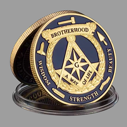 Сувенірна монета Вільних мулярів Масонів "Brotherhood"