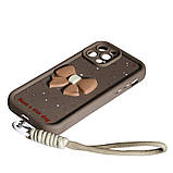 Накладка Lucky Bow Case для iPhone 13 Pro- коричневий, фото 2