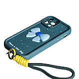 Накладка Lucky Bow Case для iPhone 15 Pro- темно-зелений, фото 3