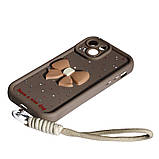 Чохол Lucky Bow Case для iPhone 15- коричневий, фото 2