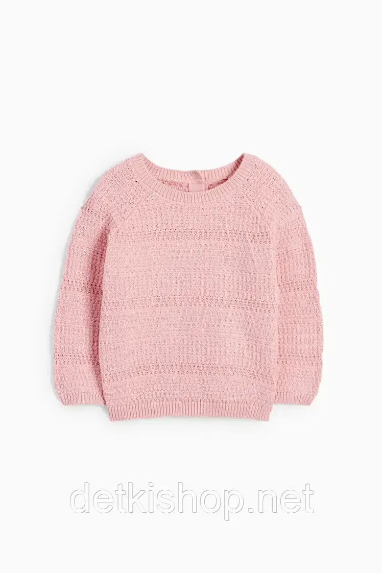 Дитячий рожевий джемпер светр для дівчинки 98 см (2-3Y)