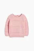 Дитячий рожевий джемпер светр для дівчинки 98 см (2-3Y)