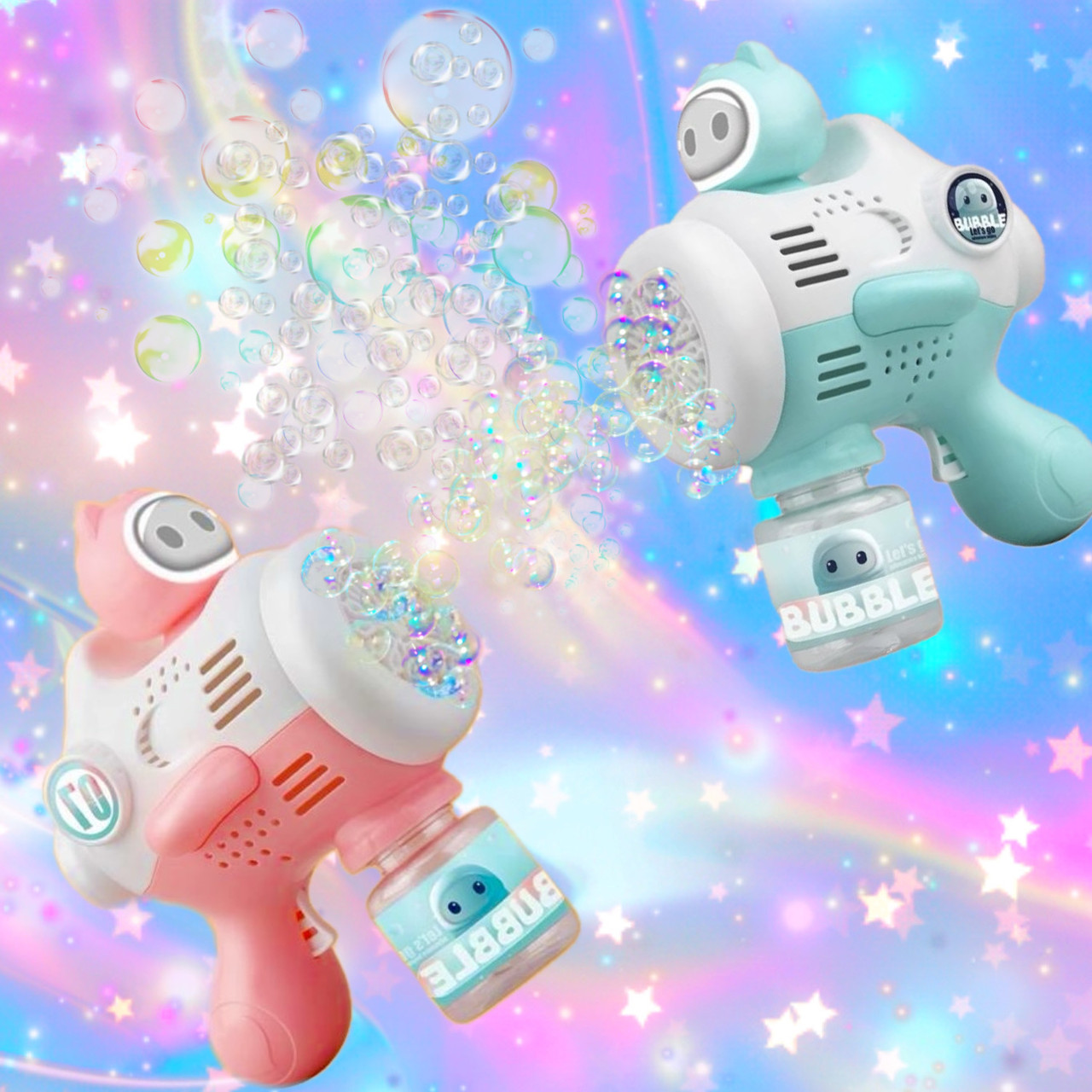 Кулемет автомат для мильних бульбашокToy bubble gun Машинка для бульбашок Пістолет із бульбашками Бузкатор, фото 1