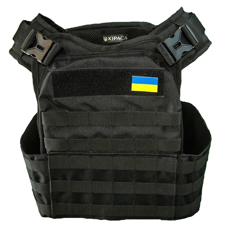 Плитоноска тактична кордура Kirasa чорна (Арт.KI103), фото 1