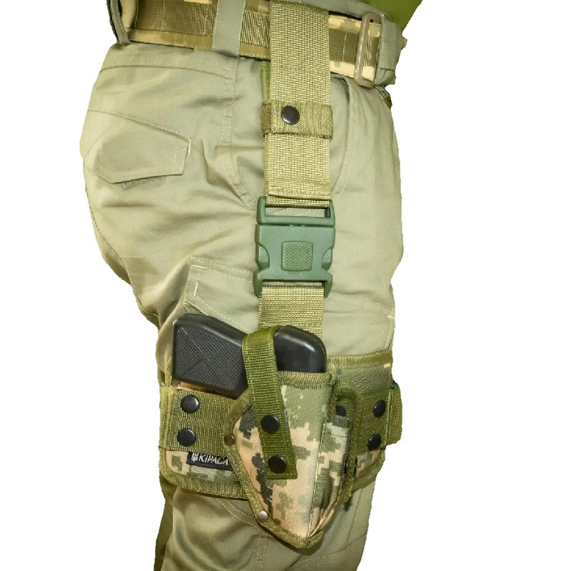 Кобура на стегно для ПМ кордура Kirasa піксель(Арт.KI281), фото 1
