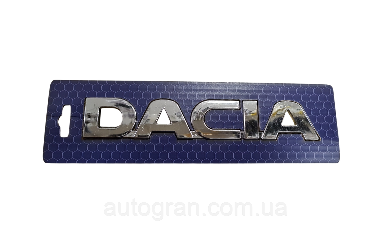 Емблема напис багажника Dacia