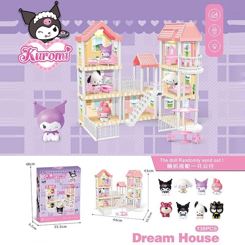 Будиночок з героями 7 SY-1 Штрих=42032 (24) підсвічування, фігурка героя, 3 поверхи, меблі, в коробці