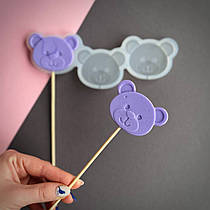 Силіконовий молд для льодяників "Ведмедик 2"