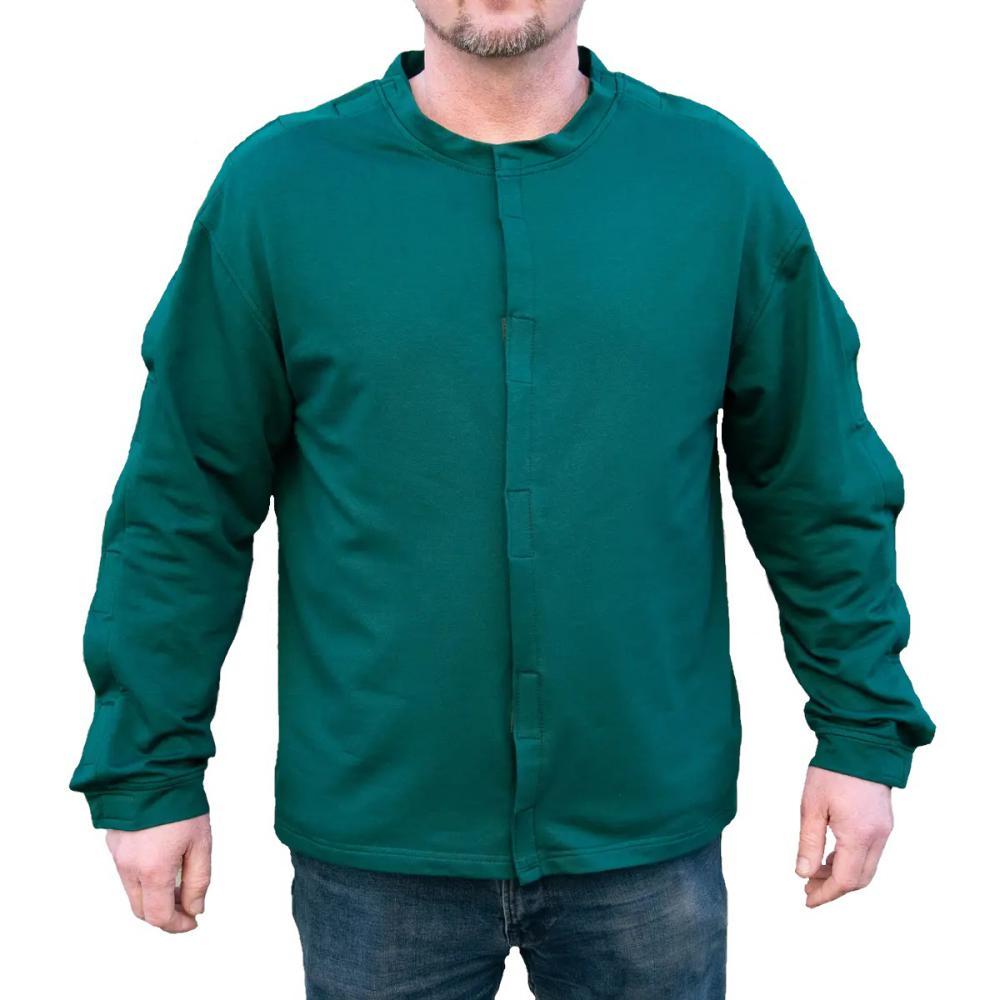 Адаптивна кофта при травмуванні, двунитка Kirasa зелена 50 (Арт KI4280-1), фото 1