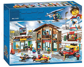 Конструктор Сіті "Гірнолижний курорт" — сніжна пригода для юних будівельників. 868 деталей, фото 3