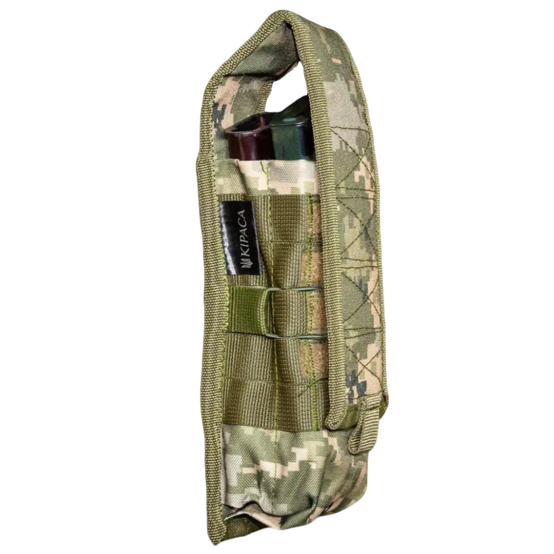 Підсумок для набоїв АК подвійний закритого типу кордура Kirasa піксель (Арт.KI224), фото 1