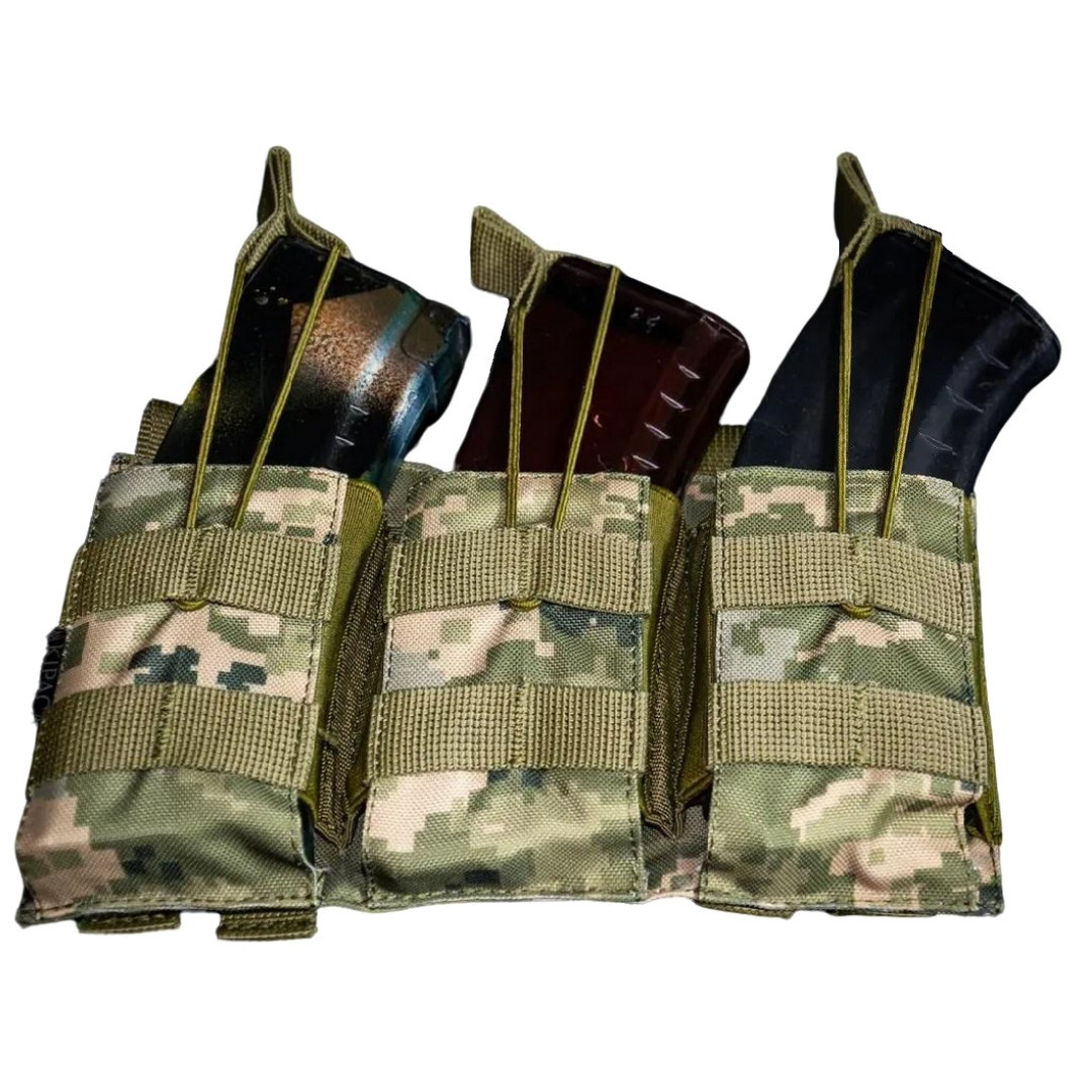 Підсумок під 3 магазини АК Kirasa з кордури піксель (Арт KI232), фото 1