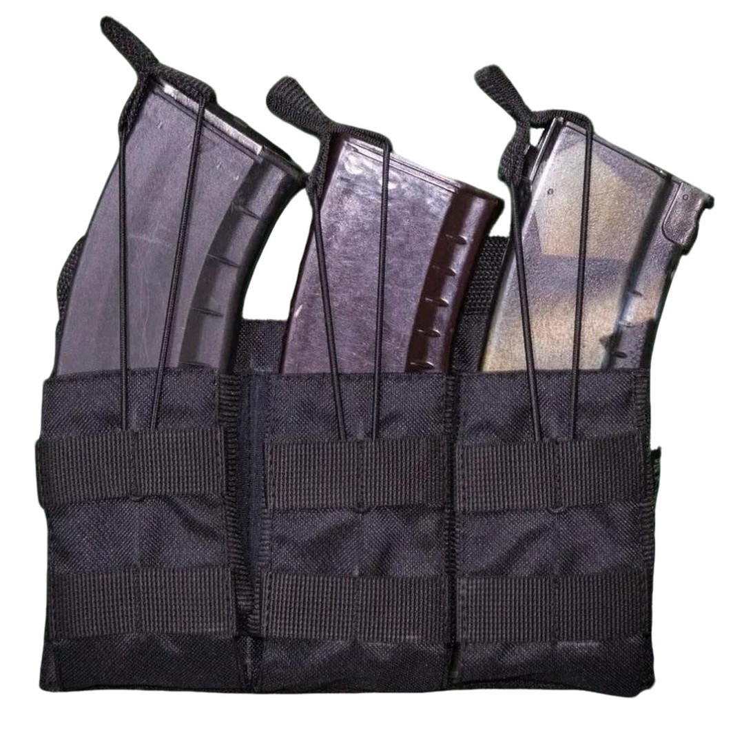 Підсумок під 3 магазини АК Kirasa з кордури чорний (Арт KI233), фото 1