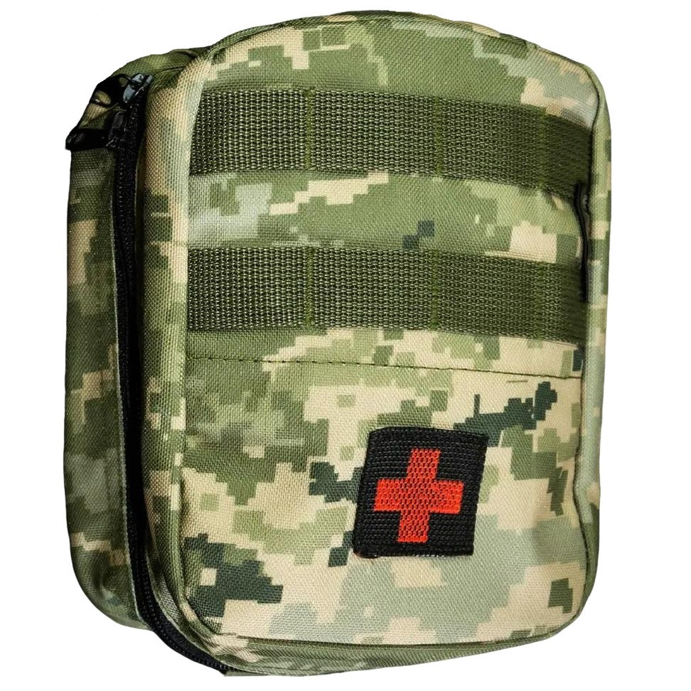 Аптечка тактична зі швидким скиданням Kirasa піксель (Арт.KI271), фото 1