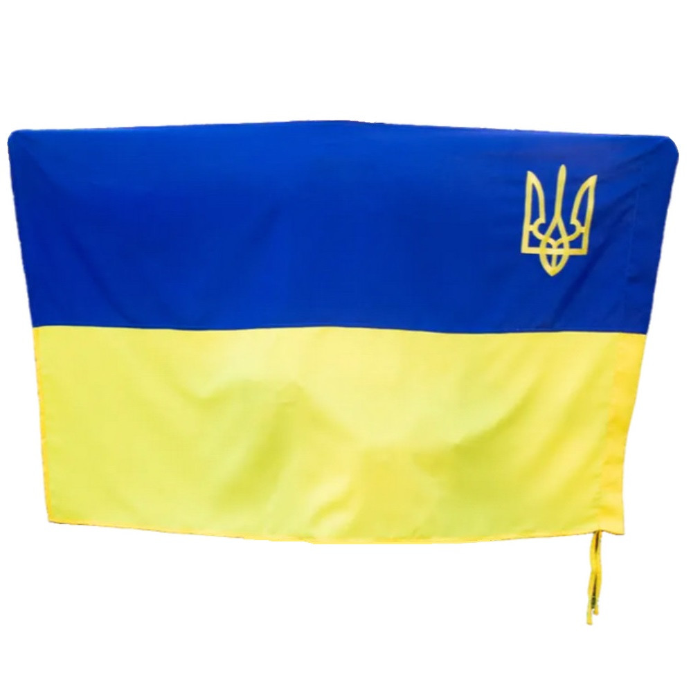 Прапор України з гербом 150х90 см Kirasa (Арт.KI305), фото 1