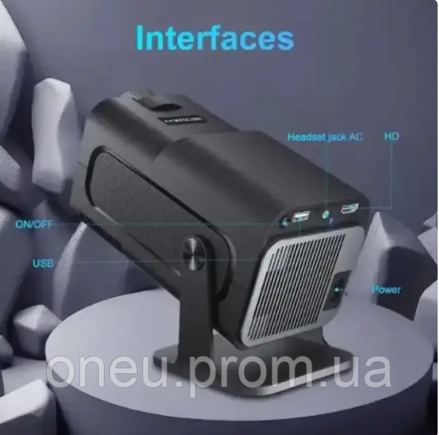 Смарт Проектор HY320 Black 4K 390ANSI BT5.0 Wifi 6 Домашний кинотеатр ...