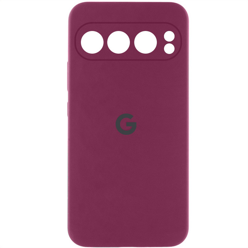 Чохол Silicone Cover Lakshmi Full Camera (AAA) with Logo для Google Pixel 9 Pro XL | Бордовий / Plum, фото 1