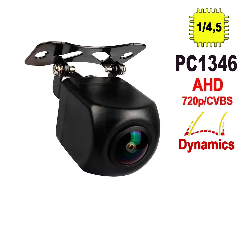 Цифрова AHD та аналогова автомобільна камера заднього виду Terra HD-663, 720р/520 ТВЛ, сенсор 1346