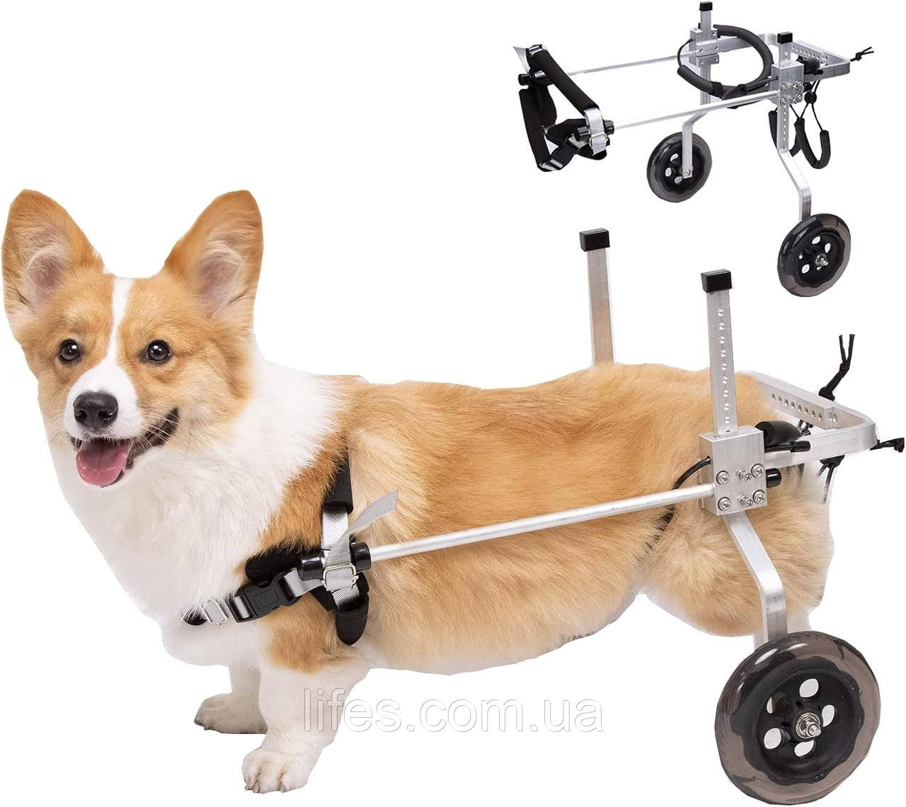 Інвалідний візок для домашніх тварин Esco Vet Е-01 Розмір L   Колір Silver