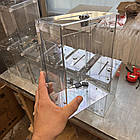 Скринька для пожертвувань, бокс для грошей 160х230х110мм з ПЕТ на 4 літри, ударостійкий, фото 9