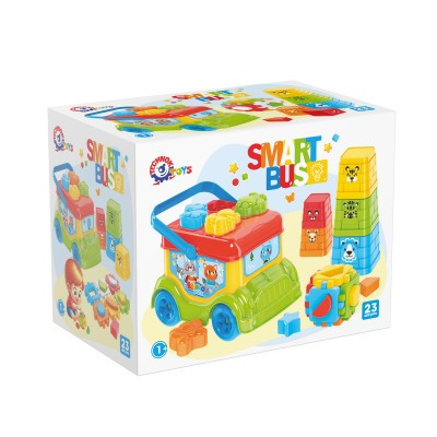Розвивальна іграшка Автобус-сортер 23 елементи ТехноК