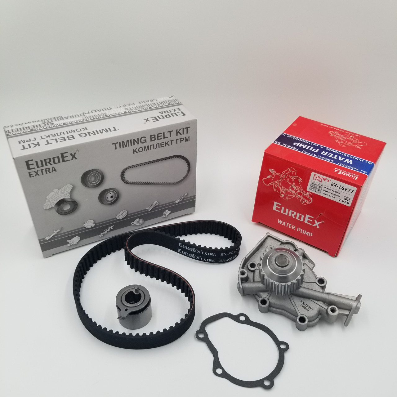 Комплект ременя ГРМ Матіз 0.8 (ремінь+ролик+помпа) EuroEx Угорщина
