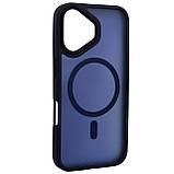 Накладка Matte Color with Magsafe для iPhone 16 Plus- темно-синій, фото 2