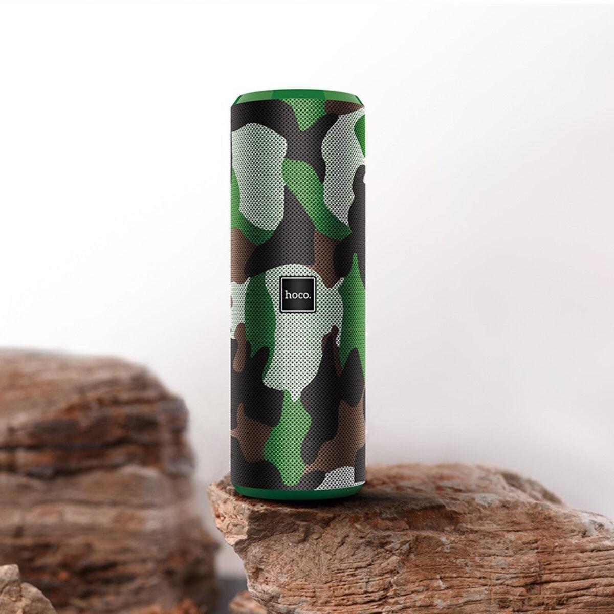 Колонка портативна HOCO BS33 Voice sports wireless speaker Camouflage Green, фото 1