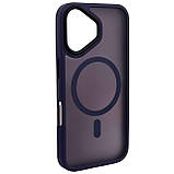 Накладка Matte Color with Magsafe для iPhone 16- темно-фіолетовий, фото 2