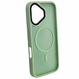 Накладка Matte Color with Magsafe для iPhone 16 Plus- зелений, фото 2
