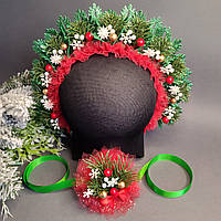 Обруч на голову ялинка, обруч ялинки, обруч новорічна ялинка