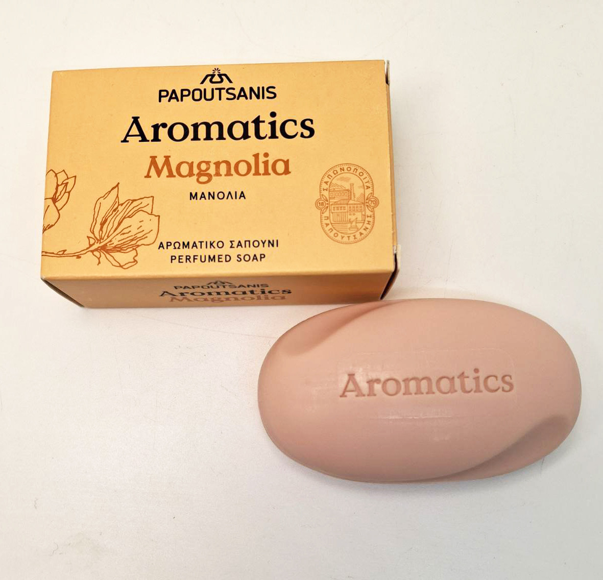 Тверде мило Papoutsanis Aromatics Магнолія, 100 г (Греція), фото 1