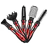 Фен-щітка для укладання волосся 5 в 1 RAF R416 Brush Ceramic 1200 Ватів зі змінними насадками, фото 6