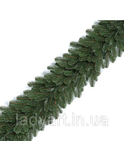 Штучні гілочки хвої, гірлянди та вінки з хвоі