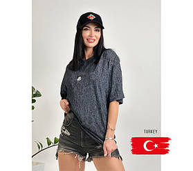 Жіноча футболка тай-дай з принтом "Joke"| Батал