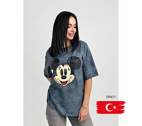 Жіноча футболка з малюнком "Comic" (Турція) оптом | Батал