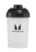 Шейкер MyProtein Plastic Shaker - 600ml Clear Black з металевою кулькою