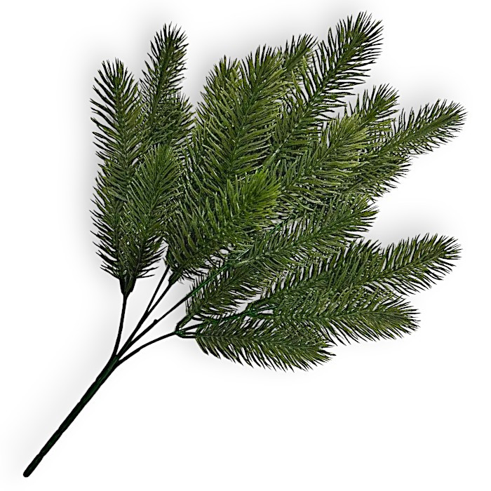 Штучні квіти е-2/РГілка ялинки штучна 25 лапок, 38см, фото 1