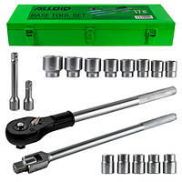 Alloid. Набір торцевих головок 3/4", 17 ст. метал. кейс (17,19,21, 22, 27, 30, 32, 36, 38, 41,46,50 мм)