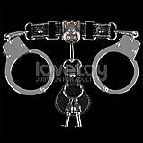 Стильні наручники металеві сріблясті Lovetoy Rebellion Reign Кайф, фото 3