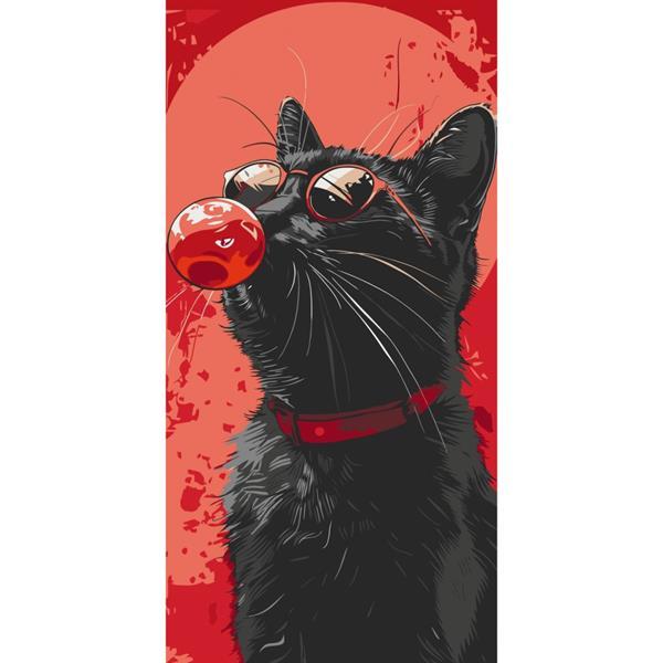 Картина за номерами ArtCraft Файний кіт 40х80 см