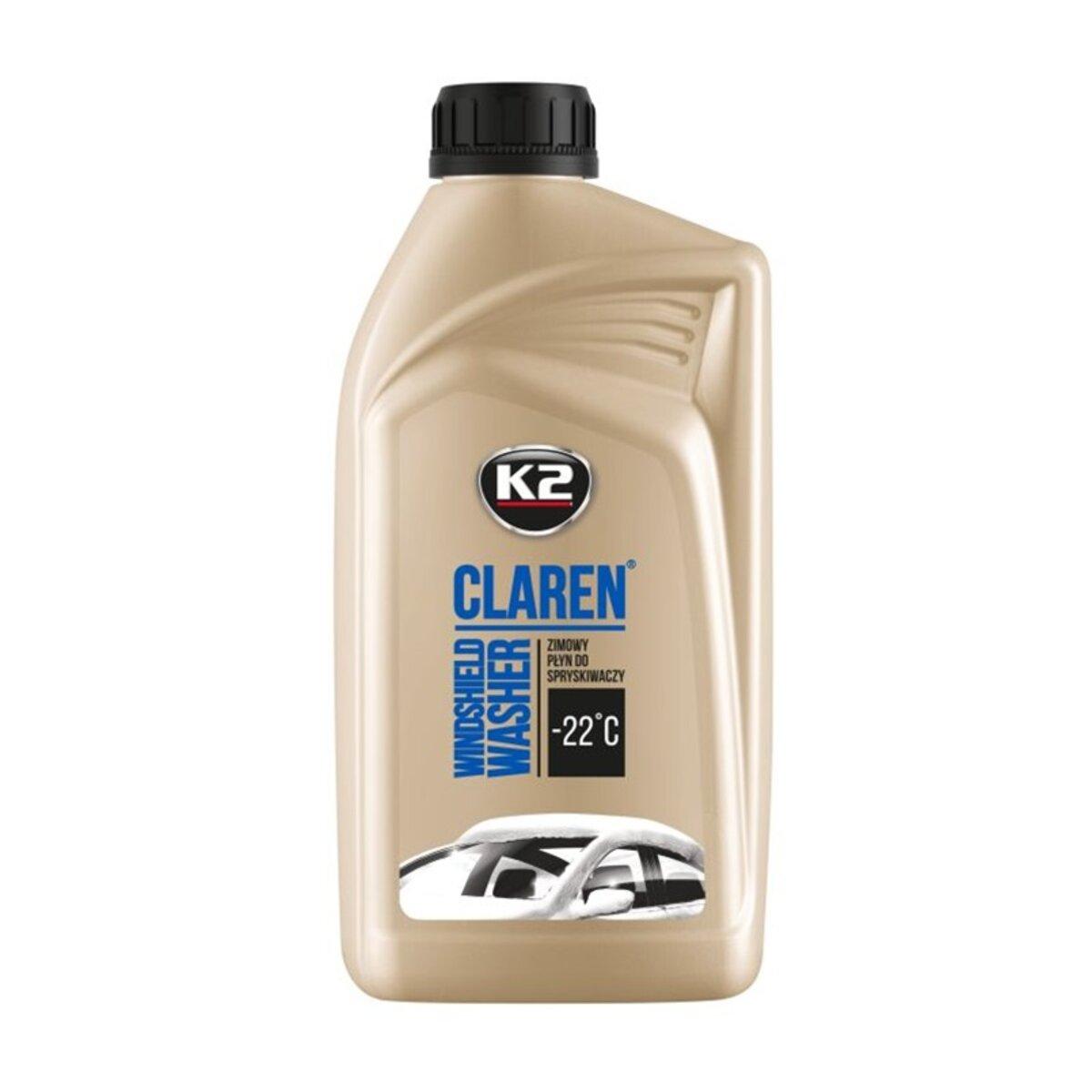 Омивач скла зимовий K2 Claren Windshield Washer -22°С з нейтральним ароматом 1л, фото 1
